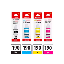 Juego Tintas Canon GI-190 Pack 4